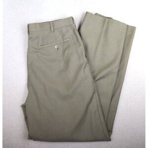 AXIST - MEN'S GREIGE GRAY-BEIGE FLAT FRONT DRESS PANTS - SIZE 34X32